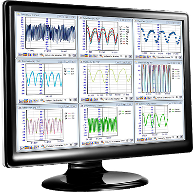 Monitor mit Mangold DataView Software