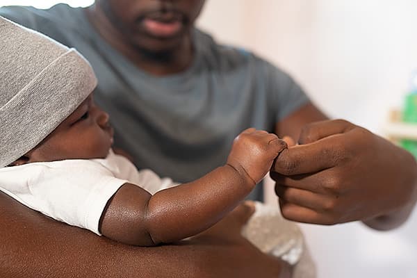 Vater mit Baby Vater mit Baby