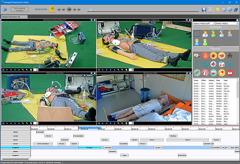 Mangold VideoSyncPro Studio for rescue worker training