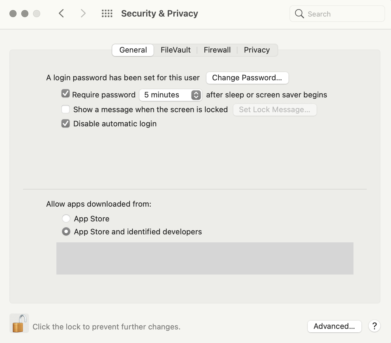 macOS security settings dialog