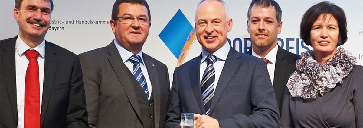 Export Award Bavaria - Peter Ottmann - State Secretary Franz Josef Pschierer - Pascal Mangold