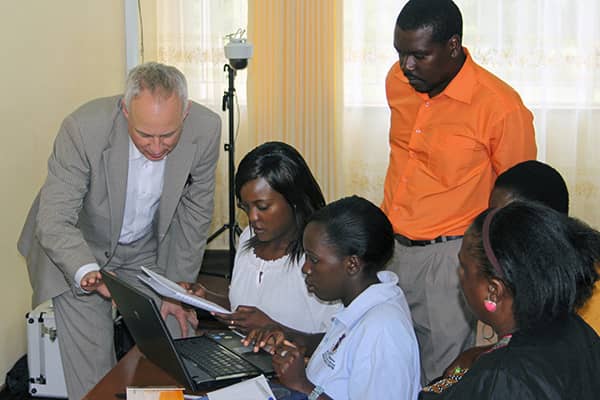 Pascal Mangold teaching in Africa