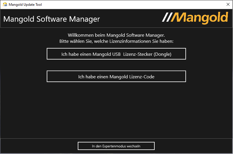 Mangold Software Manager