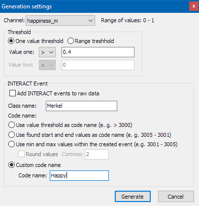 Create events in your research study