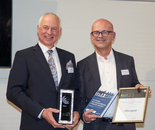 Accepting Best Business Award 2023