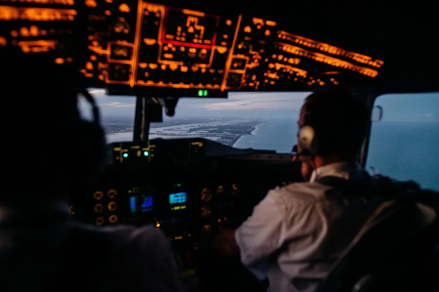 Airplane cockpit