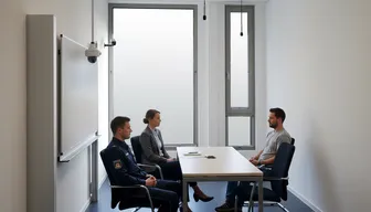 Audiovisual interview recording room