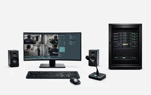 Mangold stationary AV workstation for police simulation training
