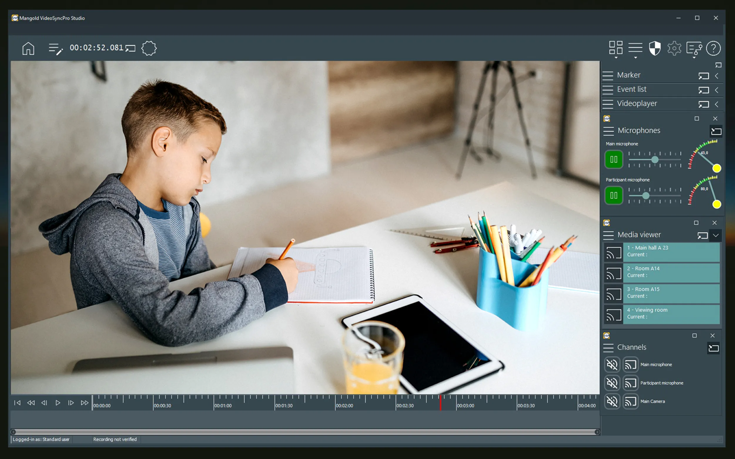 Recording of a Child on a Monitor