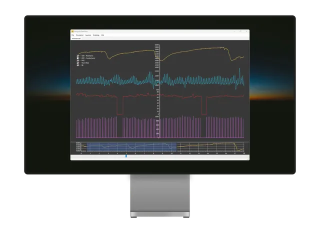 Mangold DataView Graphs on Monitor