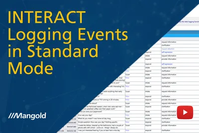 INTERACT Tutorial: Event Logging in Standard Mode