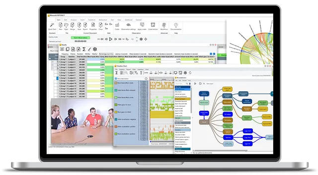Mangold INTERACT video coding on a MacBook