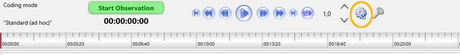 INTERACT video control toolbar