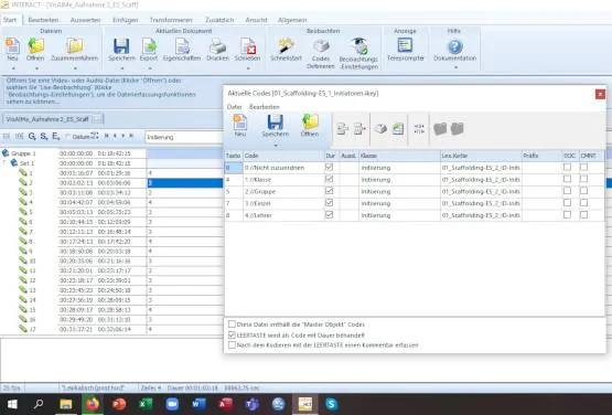Mangold INTERACT Code Definitions for scale values with comments