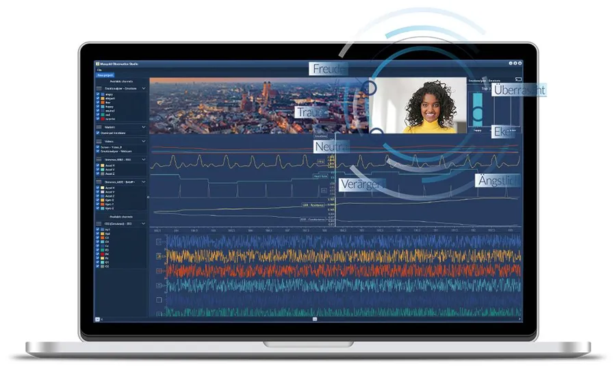 Mangold Observation Studio software interface on laptop