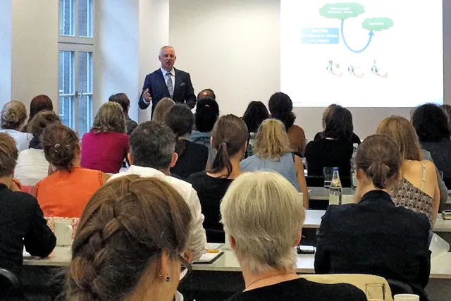 Pascal Mangold lecturing at a university seminar in Asia (6)