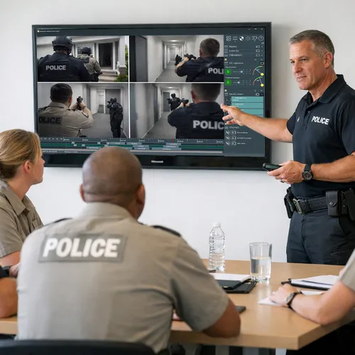 Police Training Video Debriefing Session